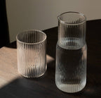 Ribbed Carafe Clear
