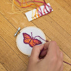 Mini Cross Stitch Embroidery Kit - Butterfly