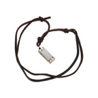 1-1/2" Minature Harmonica On Leather Cord