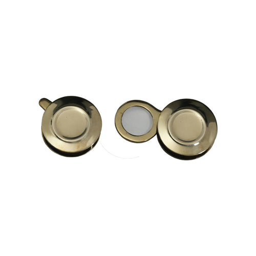 1-3/4" Brass Pocket Magnifier With Flip-out Lens