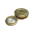 1-3/4" Brass Pocket Magnifier With Flip-out Lens
