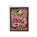 Fierce Snake Friendship Greeting Card