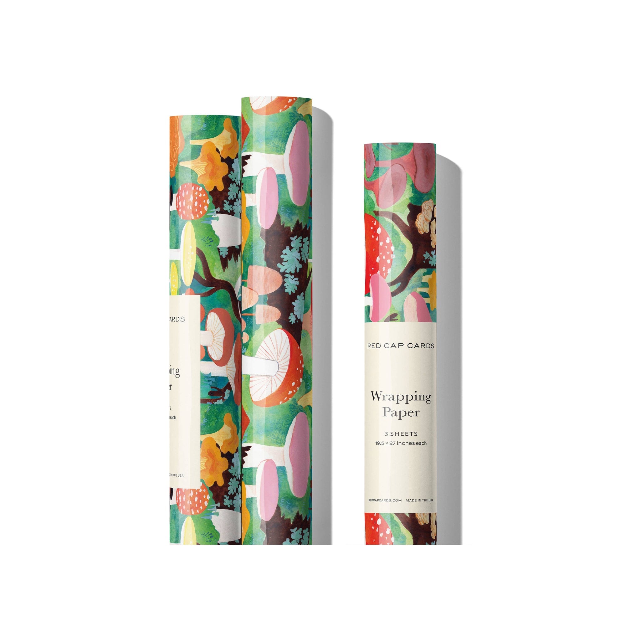 Woodland Mushrooms Wrapping Paper