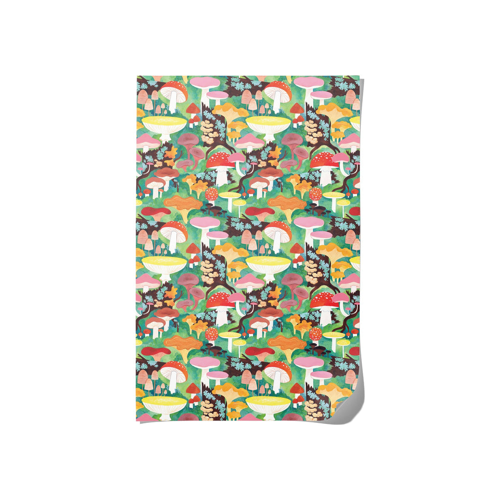 Woodland Mushrooms Wrapping Paper