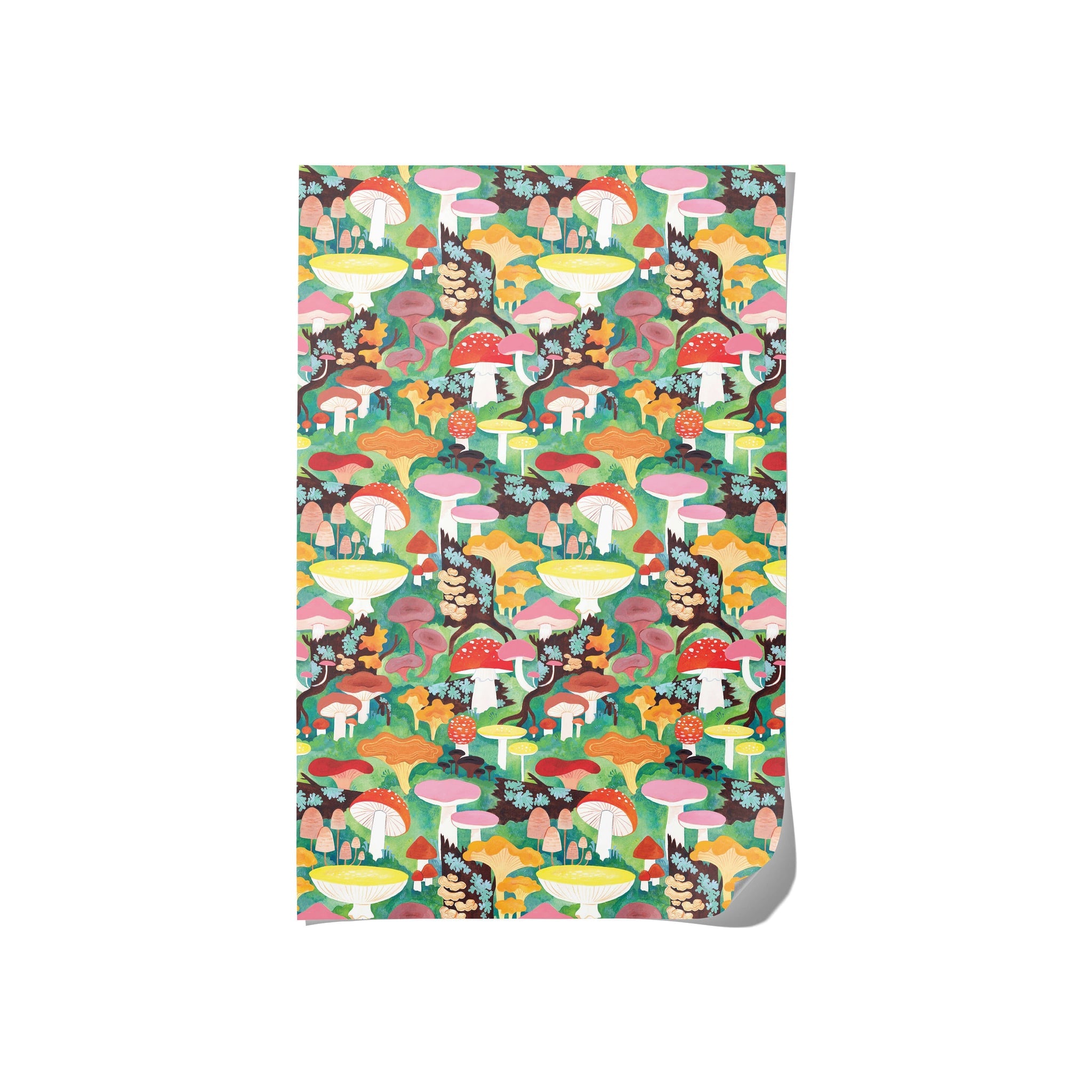 Woodland Mushrooms Wrapping Paper