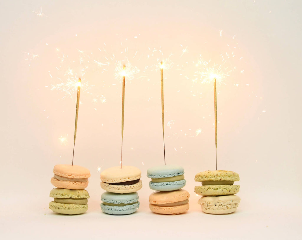 Mini 4" Gold Sparkler Candles - Hanukkah - Set Of 8