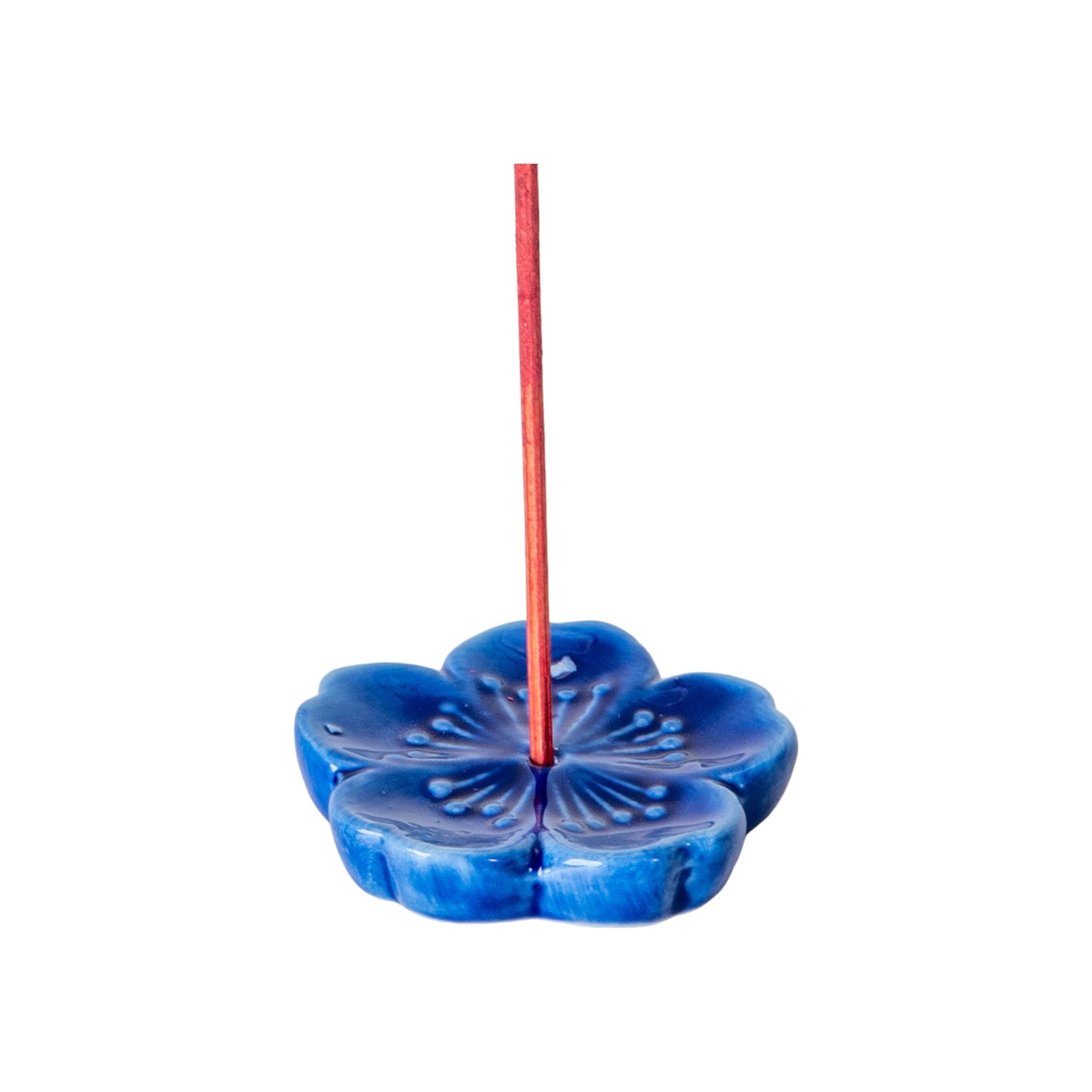 Cherry Blossom Incense Holder Blue