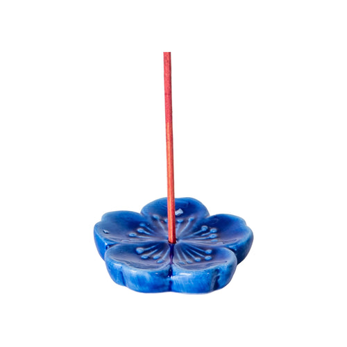 Cherry Blossom Incense Holder Blue