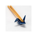 Navy Crane Chopsticks Rest