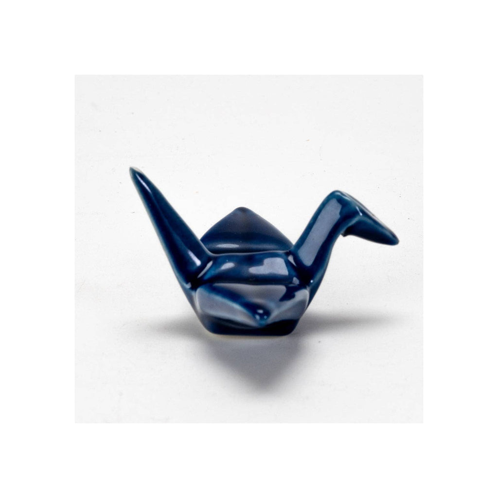 Navy Crane Chopsticks Rest