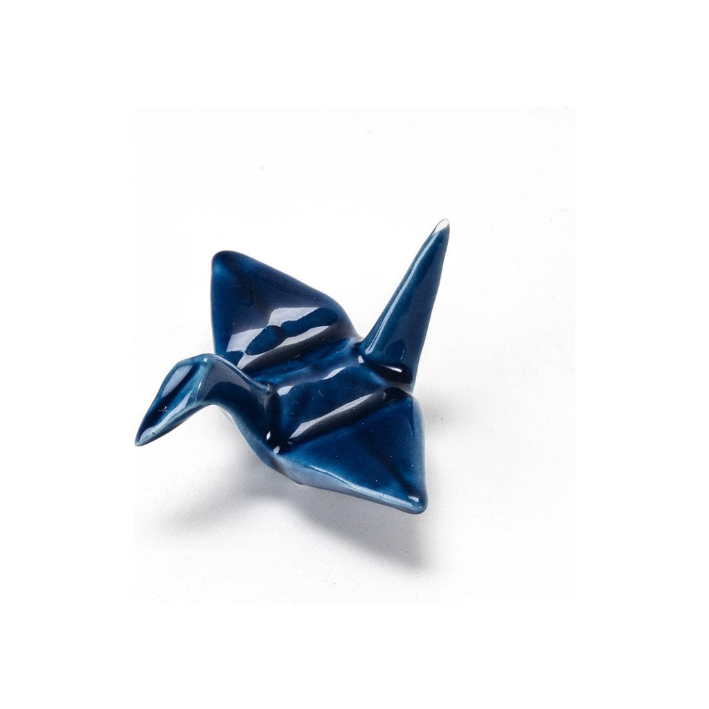 Navy Crane Chopsticks Rest