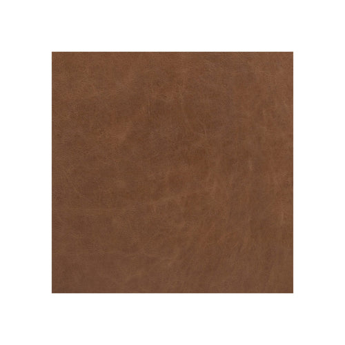 Alec Sofa upholstery close-up, tan brown distressed leather texture, flat fill