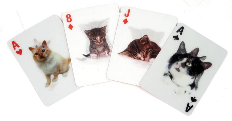 Lenticular Cats Playing Cards