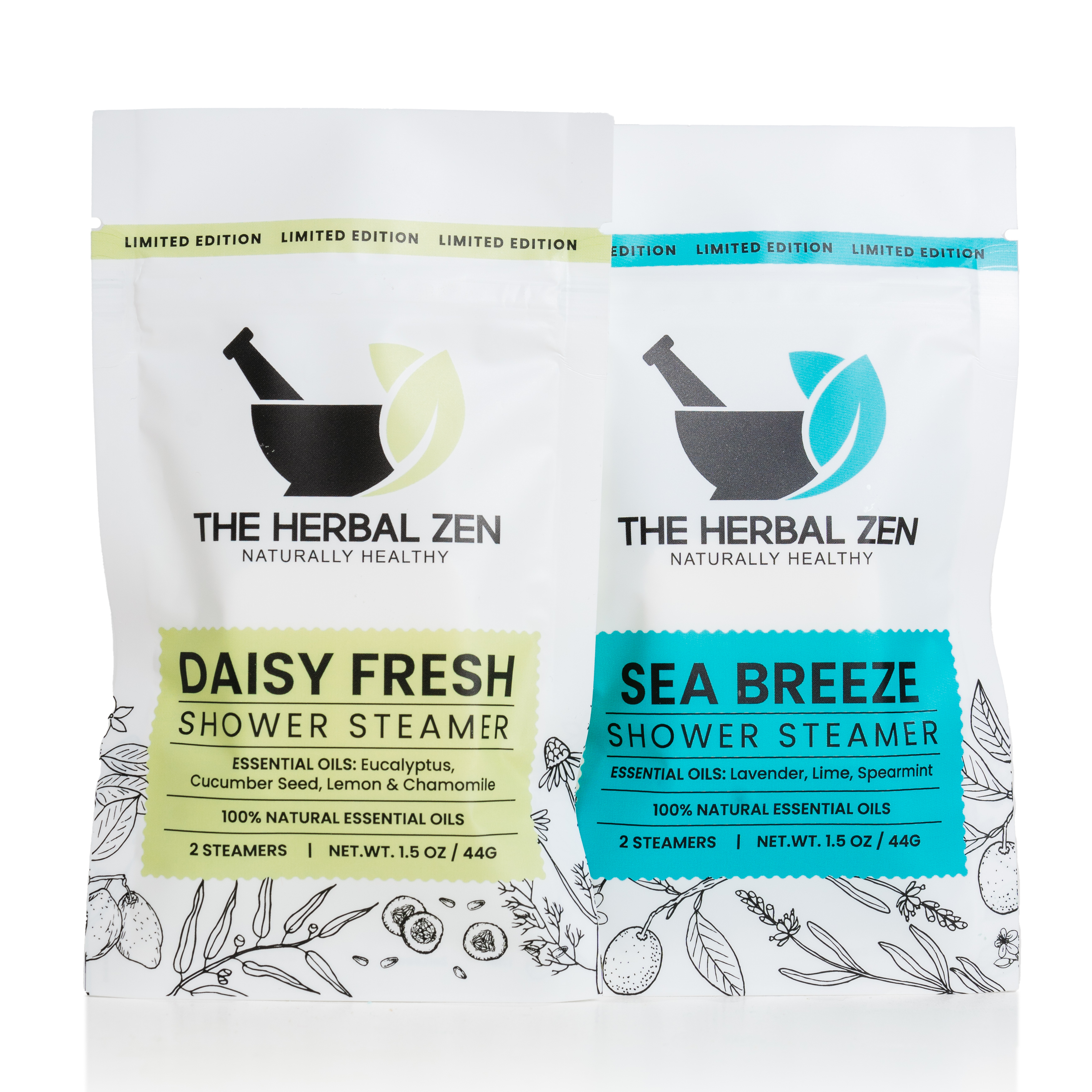 Botanical Shower Steamer Minis 2-Pack | Spa Aromatherapy