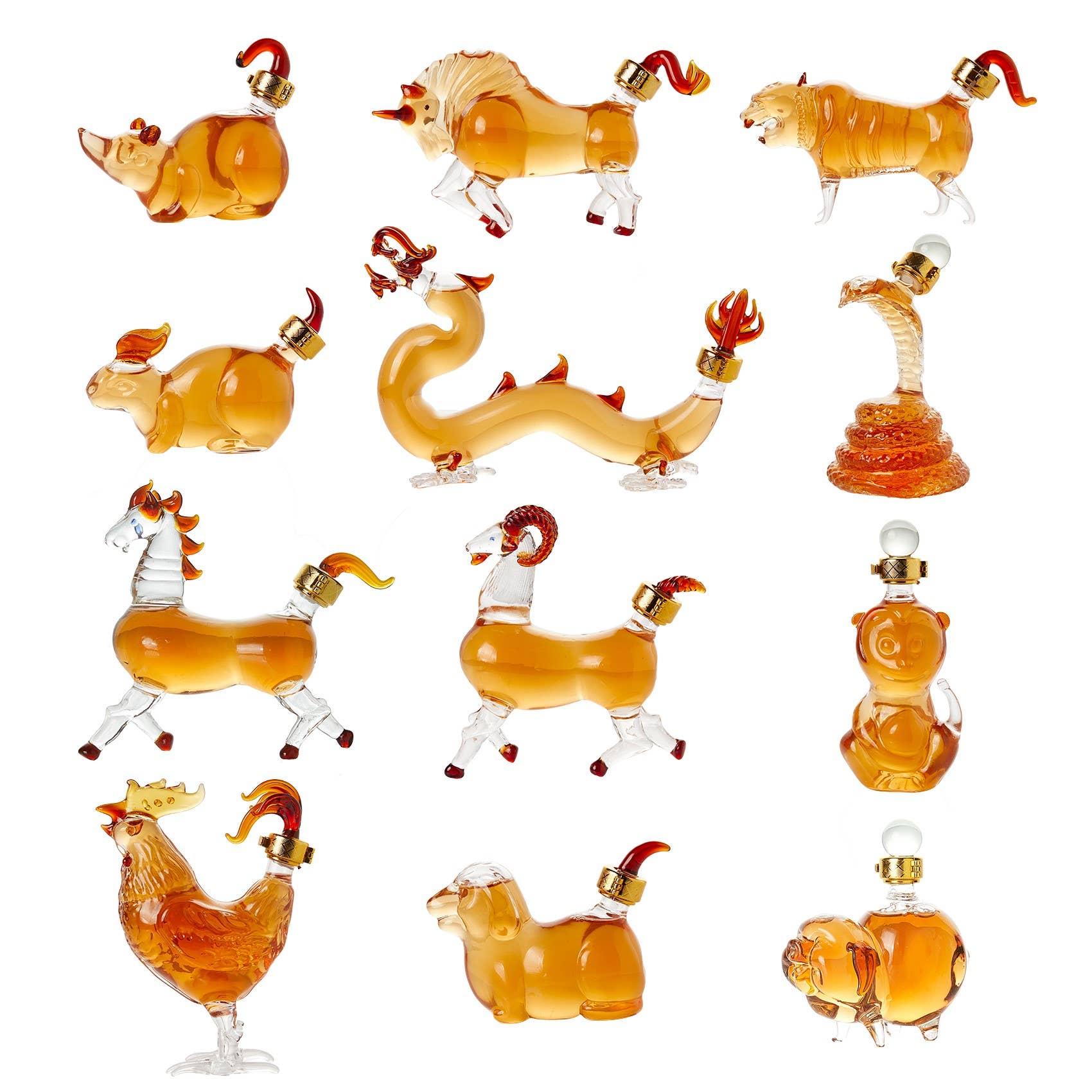 Chinese Zodiac Decanter