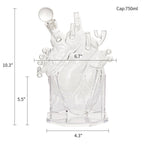 Heart Decanter Set | 750 Ml