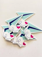 Paper Plane Envelope Sticker Seals