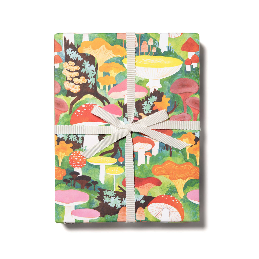 Woodland Mushrooms Wrapping Paper