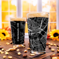Cincinnati Map Pint Glass