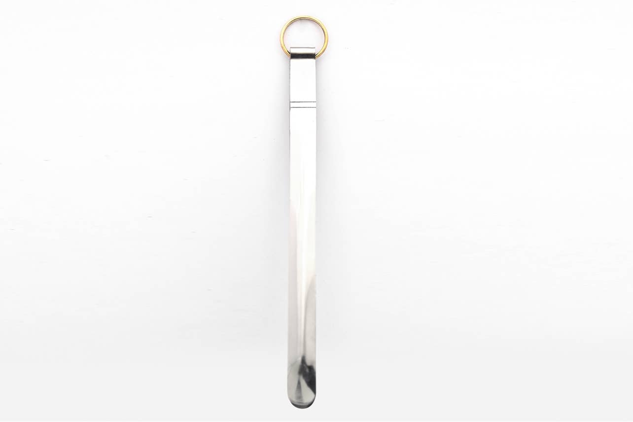 Indian Tongs With Brass Ring
