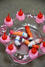 Assorted Lipstick Stained Ceramic Cigarettes