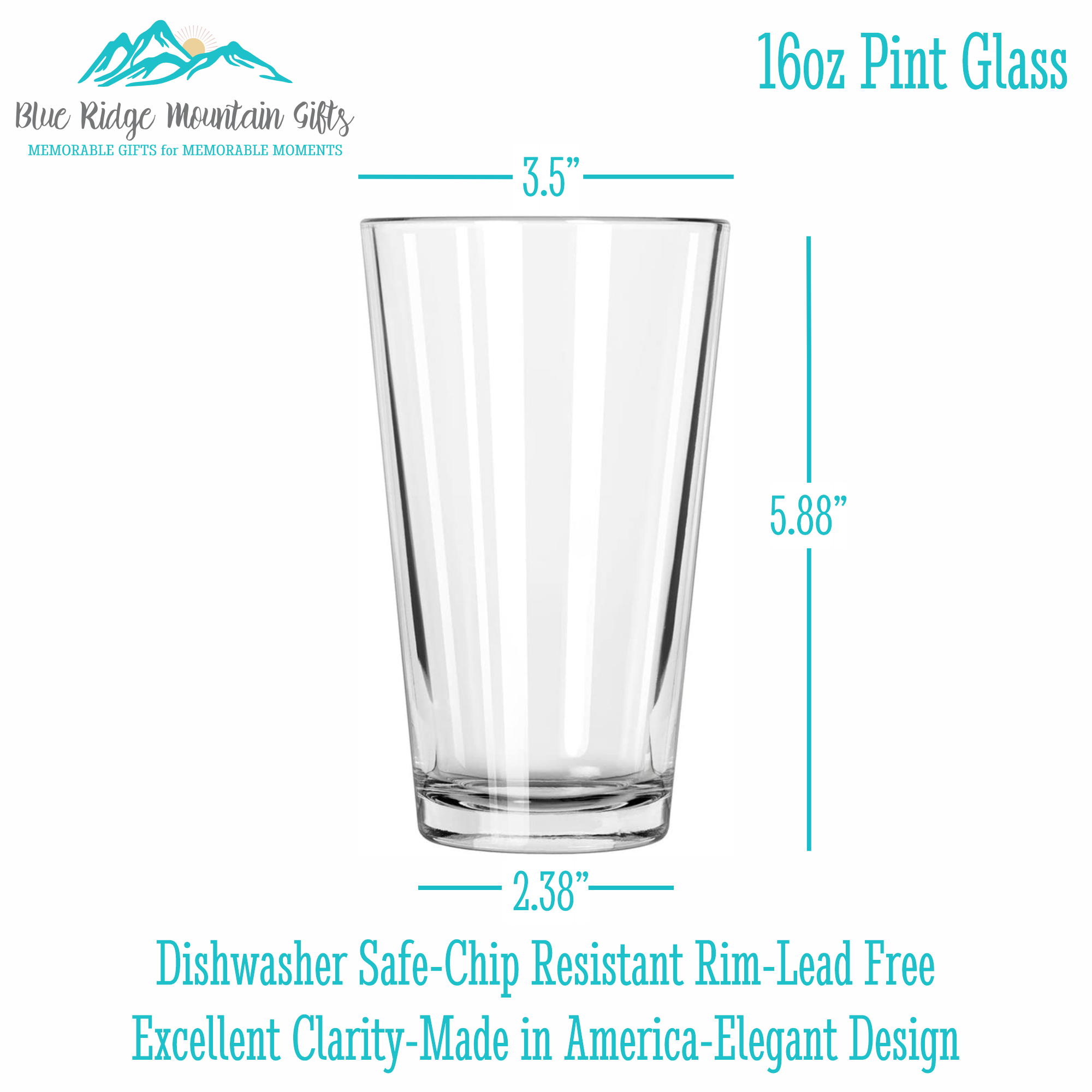 Cincinnati Map Pint Glass