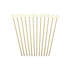 Barfly Cocktail Picks, Circle, Gold Plated, Set 12