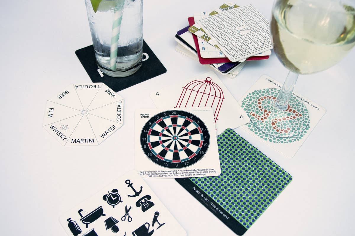 Bar Games Drink Coasters