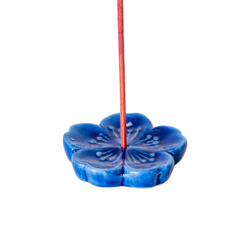 Cherry Blossom Incense Holder Blue