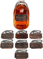 Decanter Tags Copper Set Of 8