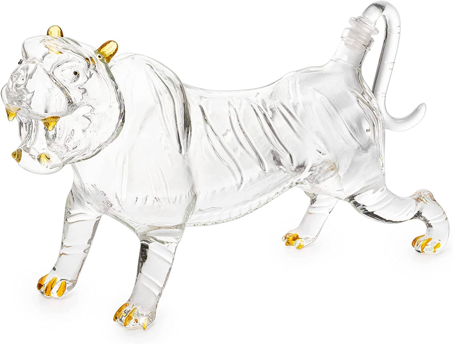 Tiger Decanter 1000ml 11"l Whiskey And Wine Decanter