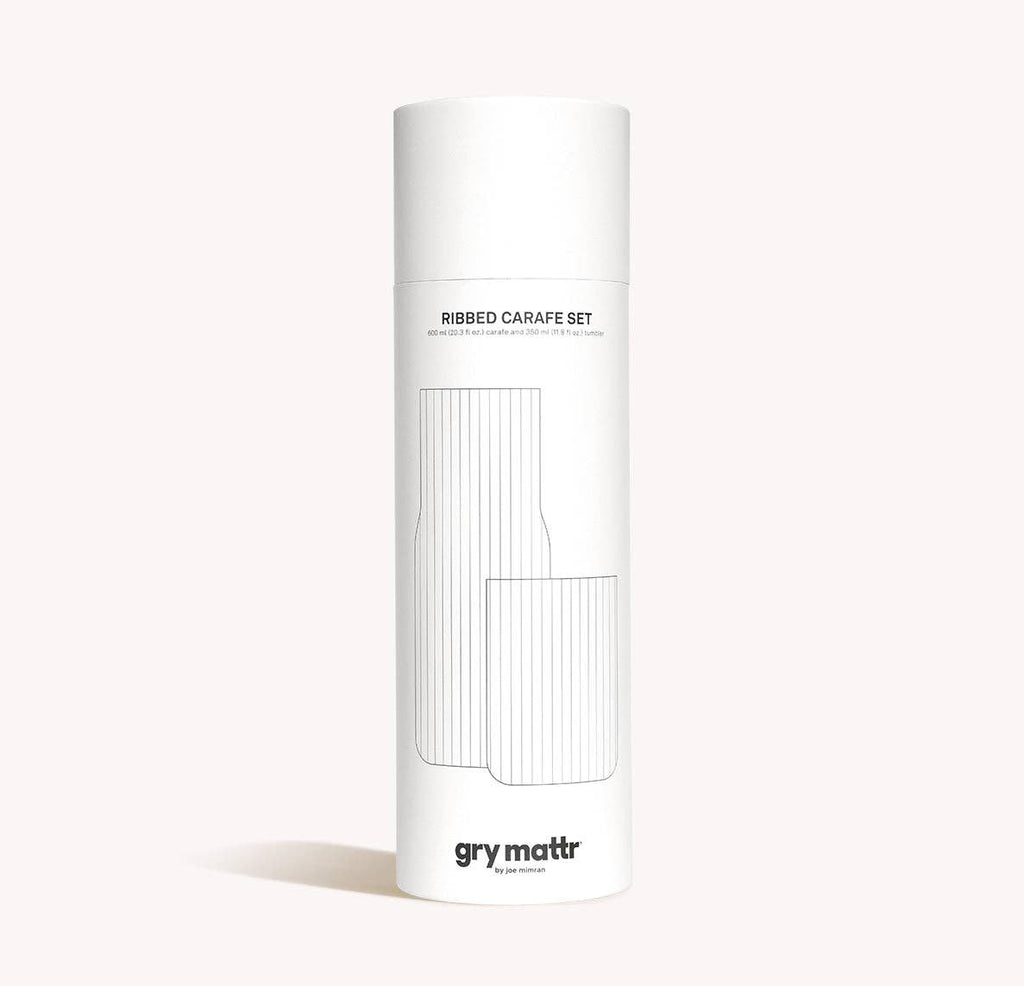 Ribbed Carafe Clear