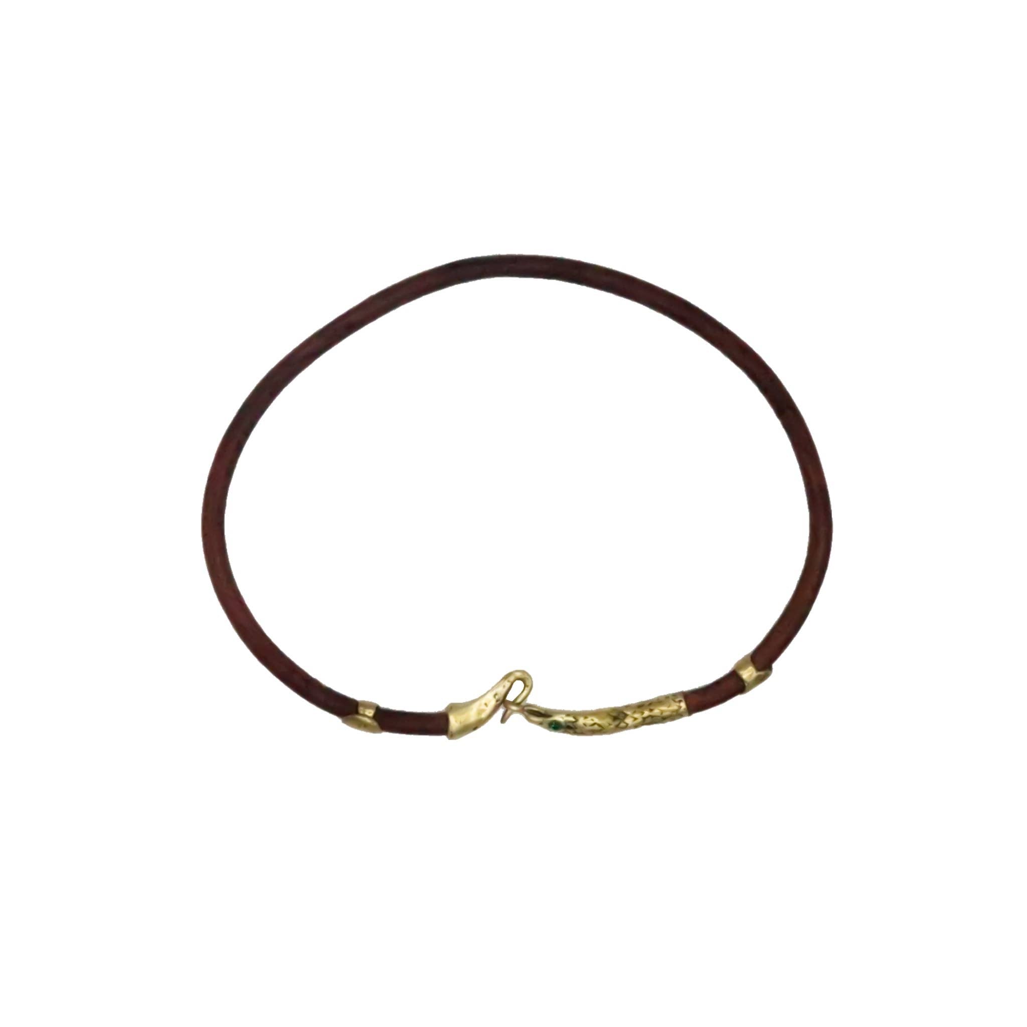 Men's Snake Leather Wrap