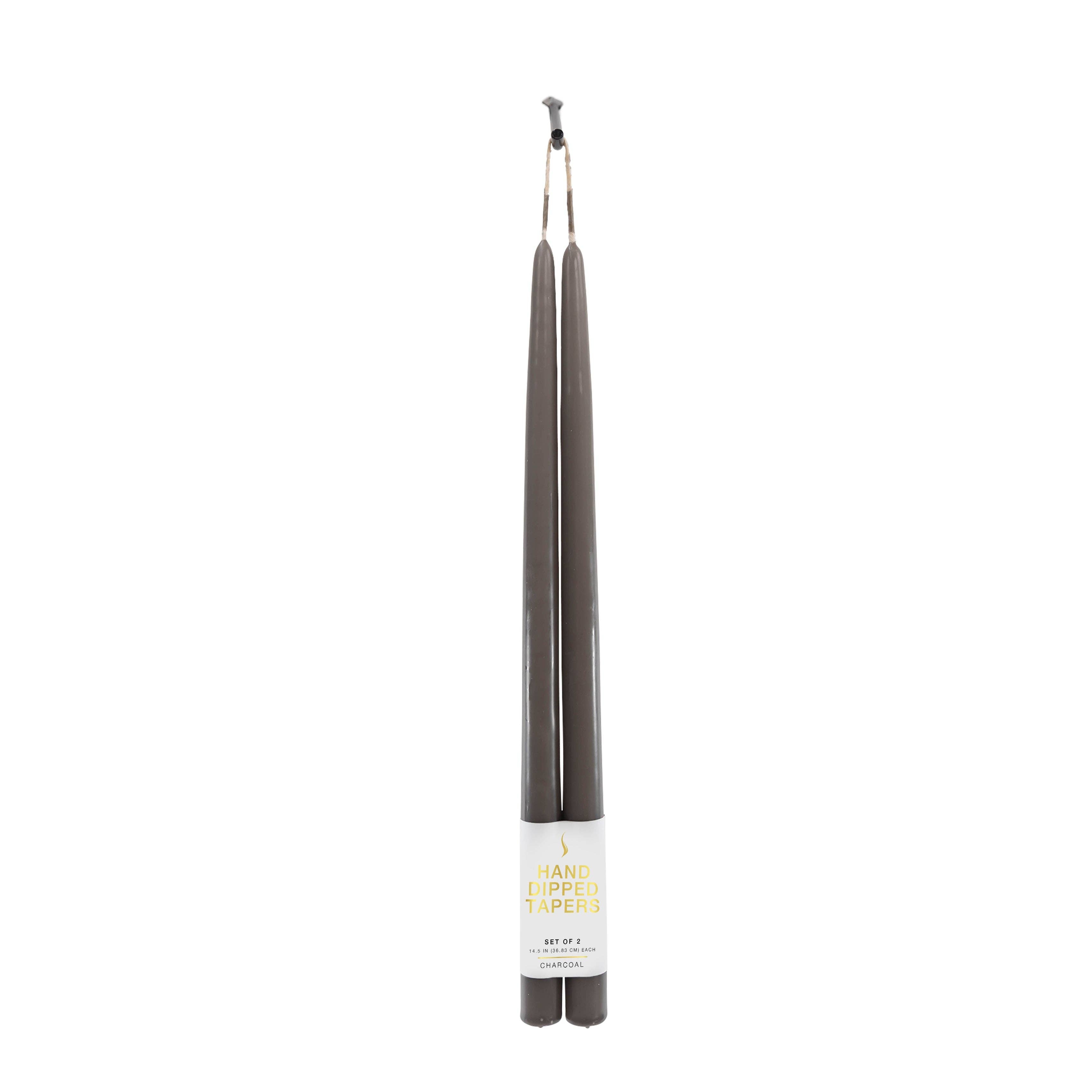 15" Joint Wick Charcoal Pair Candle