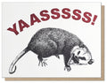 Yas Possum Card