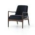 Braden Chair - Modern Velvet Shadow