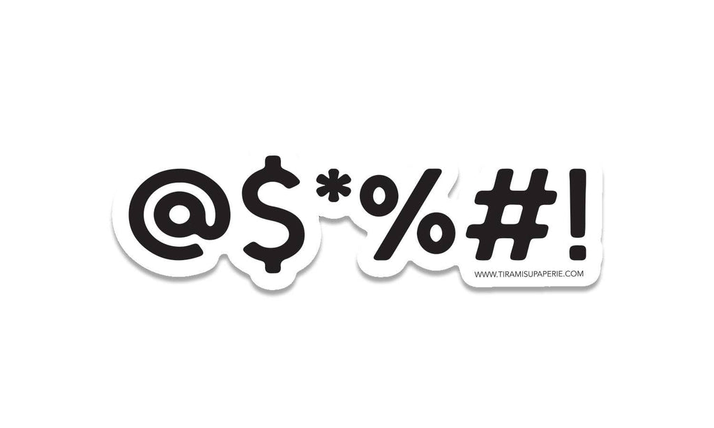 Snarky Sticker - @$*%#! Vinyl Sticker