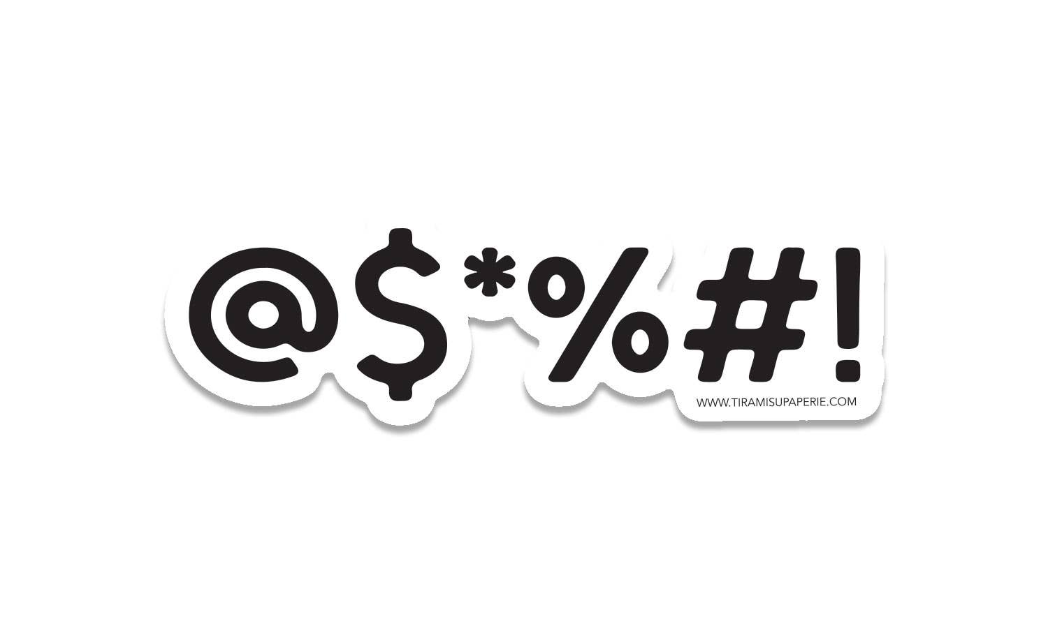 Snarky Sticker - @$*%#! Vinyl Sticker