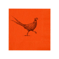 Pheasant Strut Orange Beverage Napkins