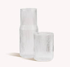 Ribbed Carafe Clear