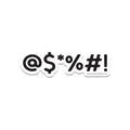 Snarky Sticker - @$*%#! Vinyl Sticker