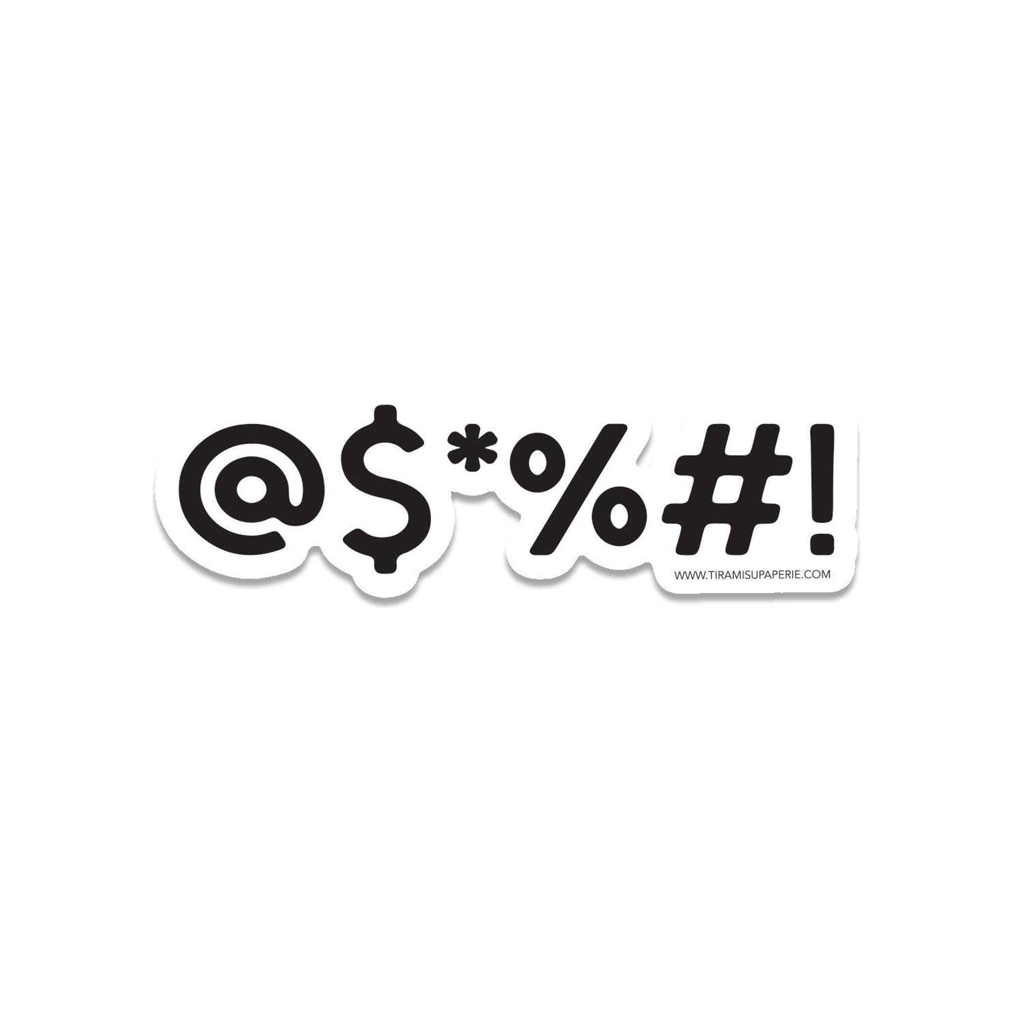 Snarky Sticker - @$*%#! Vinyl Sticker